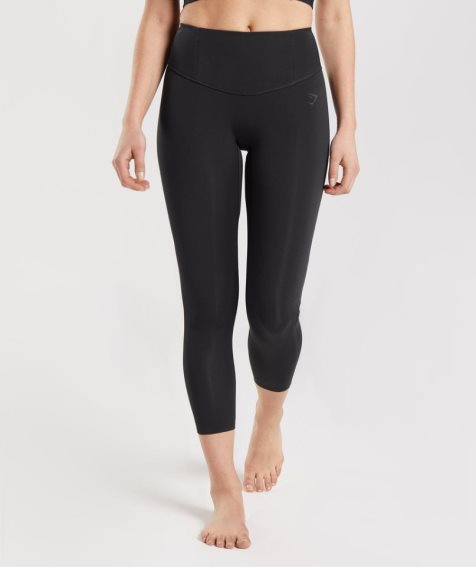 Women's Gymshark Studio 7/8 Leggings Black | NZ 6HIKEJ